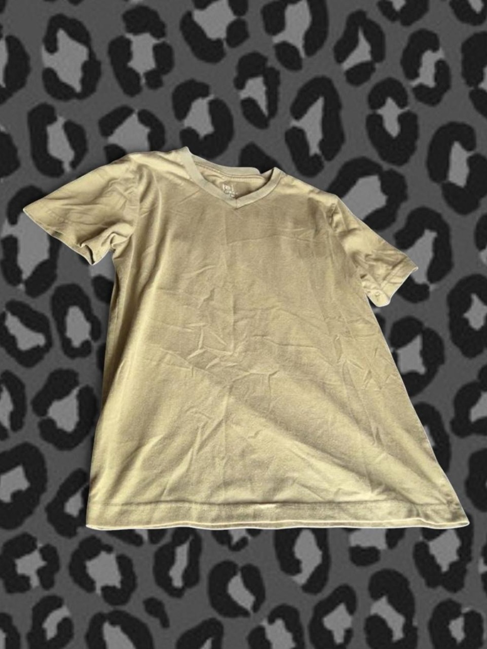 George Men's Short Sleeve V‑Neck Shirt - Cream
